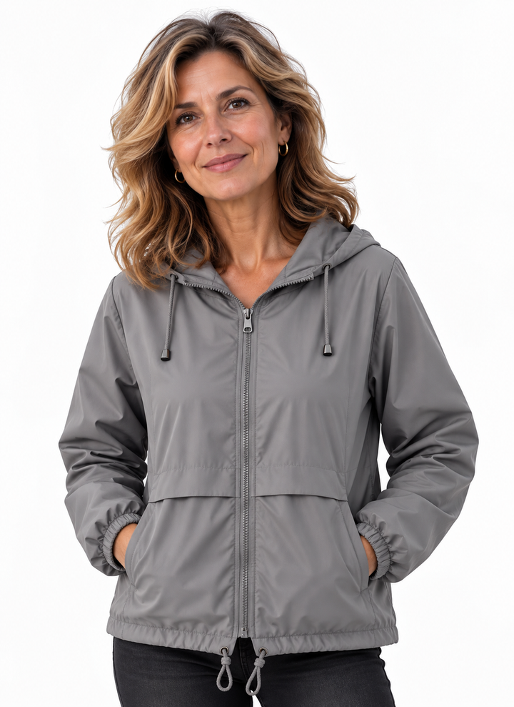 Mila – Casual Jas met Capuchon en Ritssluiting