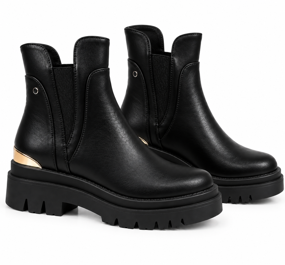 Sanne – Stoere Chelsea Boots met Chunky Zool