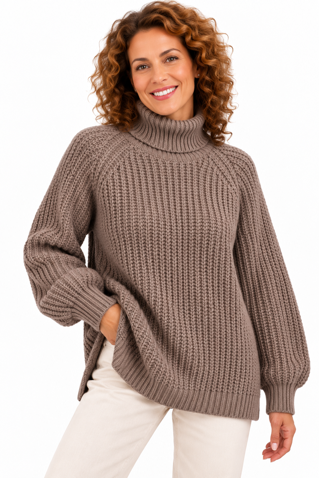 Lotte – Zachte Oversized Gebreide Coltrui