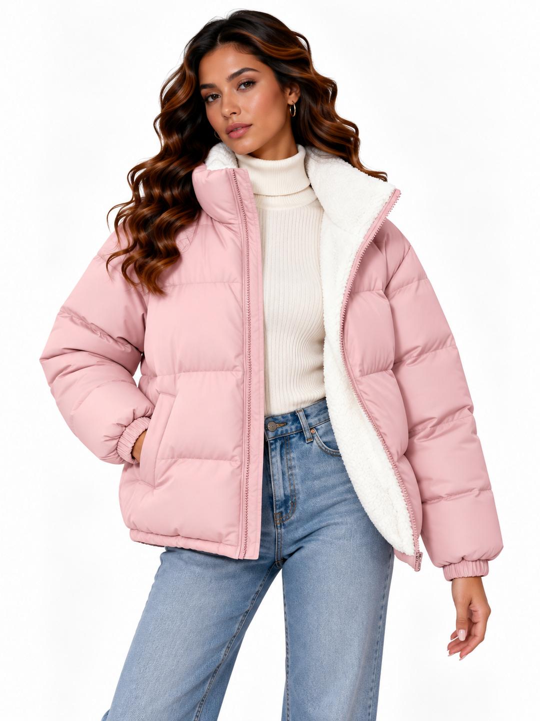 Sophie – Gewatteerde Winterjas met Teddyvoering