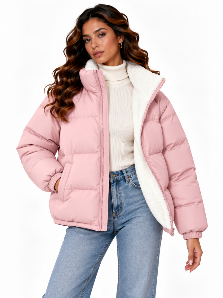 Sophie – Gewatteerde Winterjas met Teddyvoering