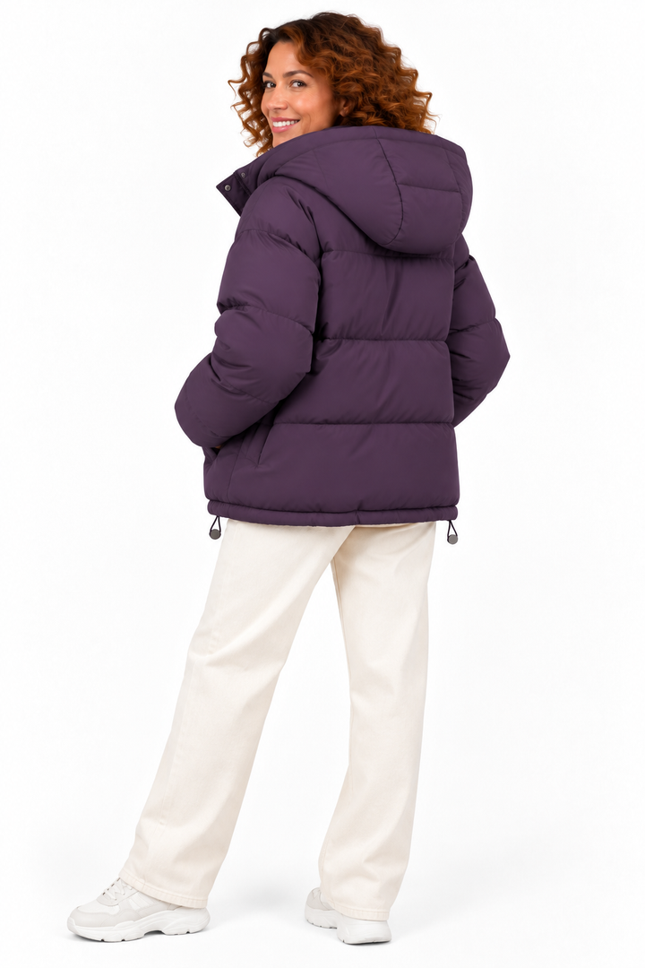 Sophie – Gewatteerde Winterjas met Capuchon