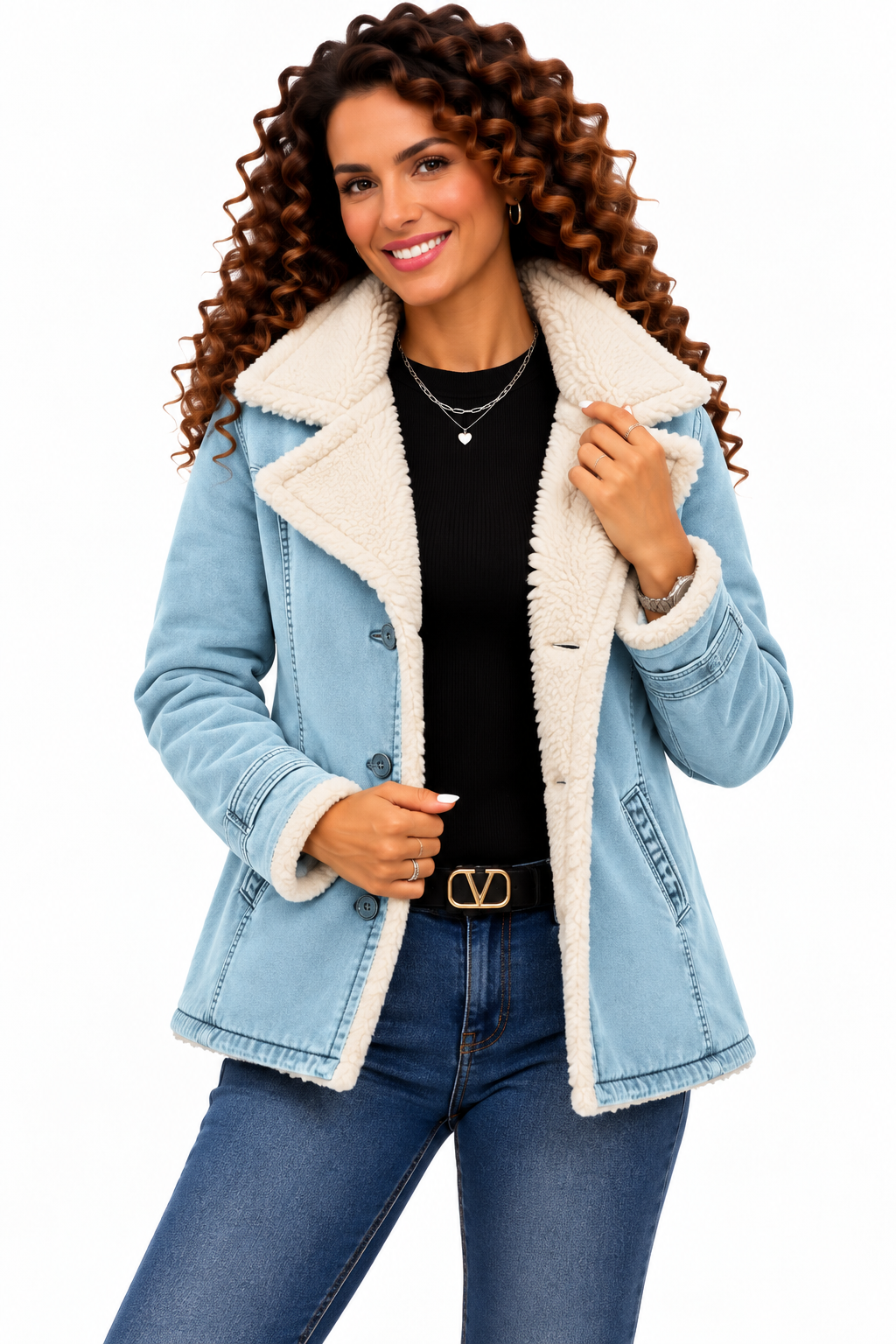 Noor – Elegante Jas met Teddyvoering