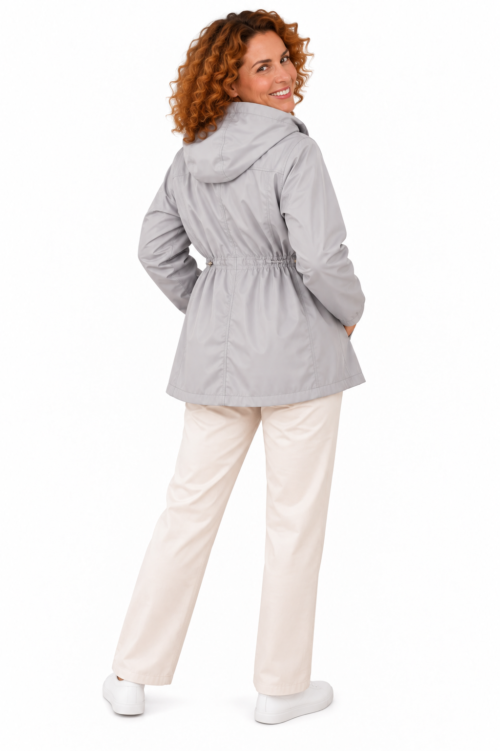 Mila – Elegante Jas met Capuchon en Getailleerde Pasvorm