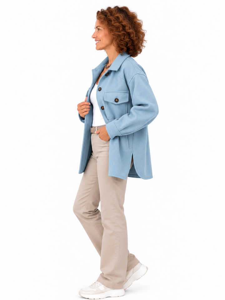 Noor – Elegante Overshirt met Borstzakken