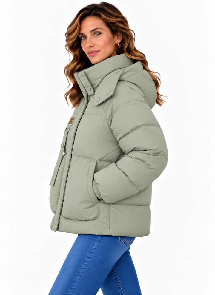 Sophie – Gewatteerde Winterjas met Capuchon