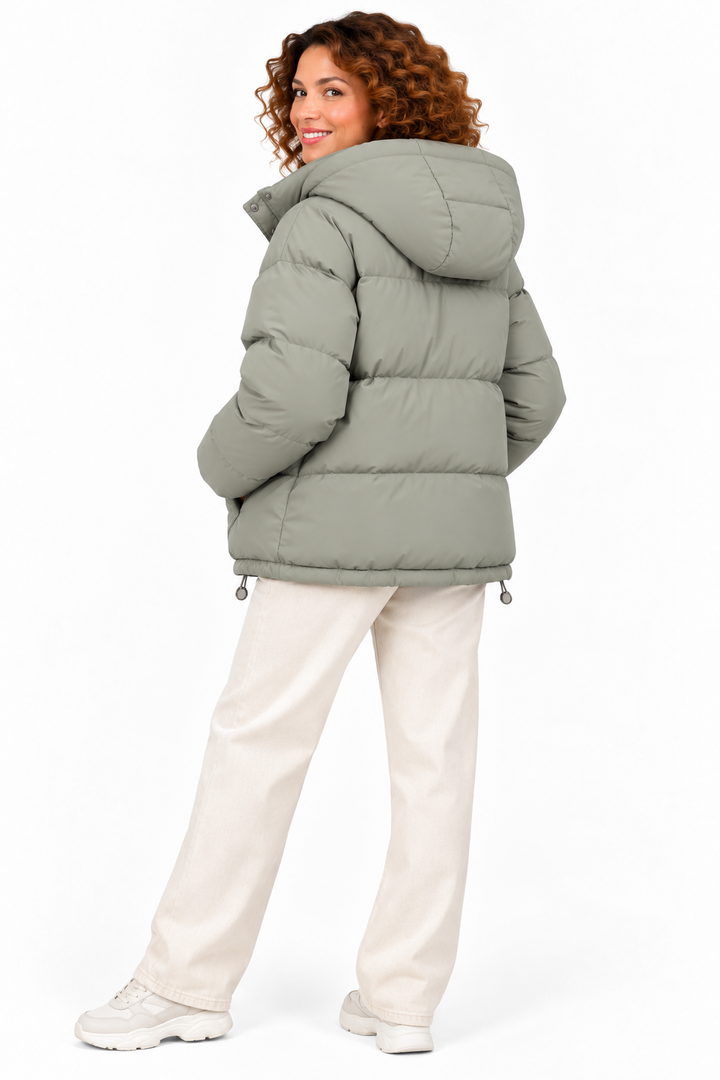 Sophie – Gewatteerde Winterjas met Capuchon