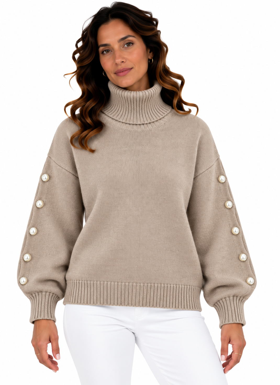 Lotte – Elegante Coltrui met Sierknopen