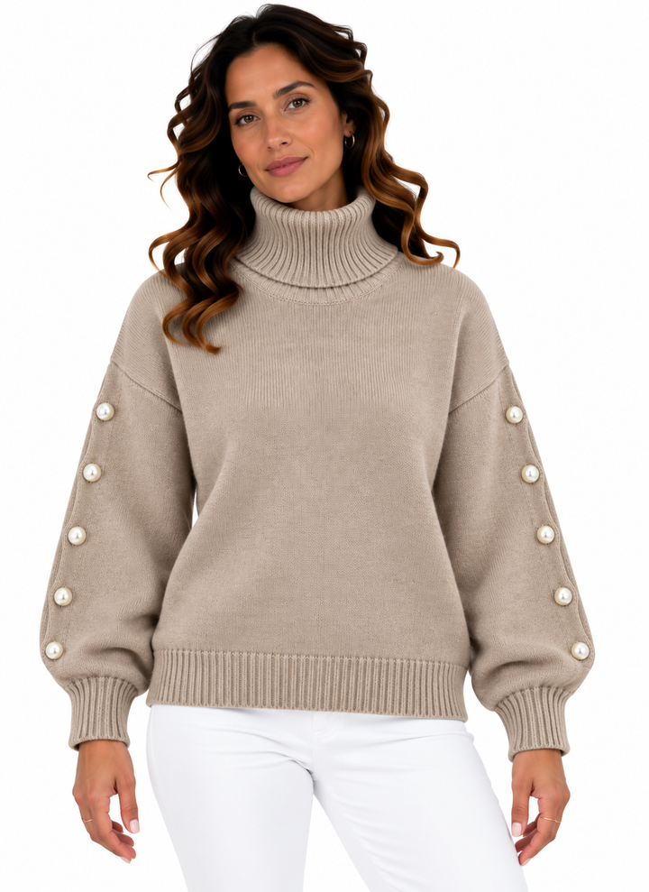 Lotte – Elegante Coltrui met Sierknopen