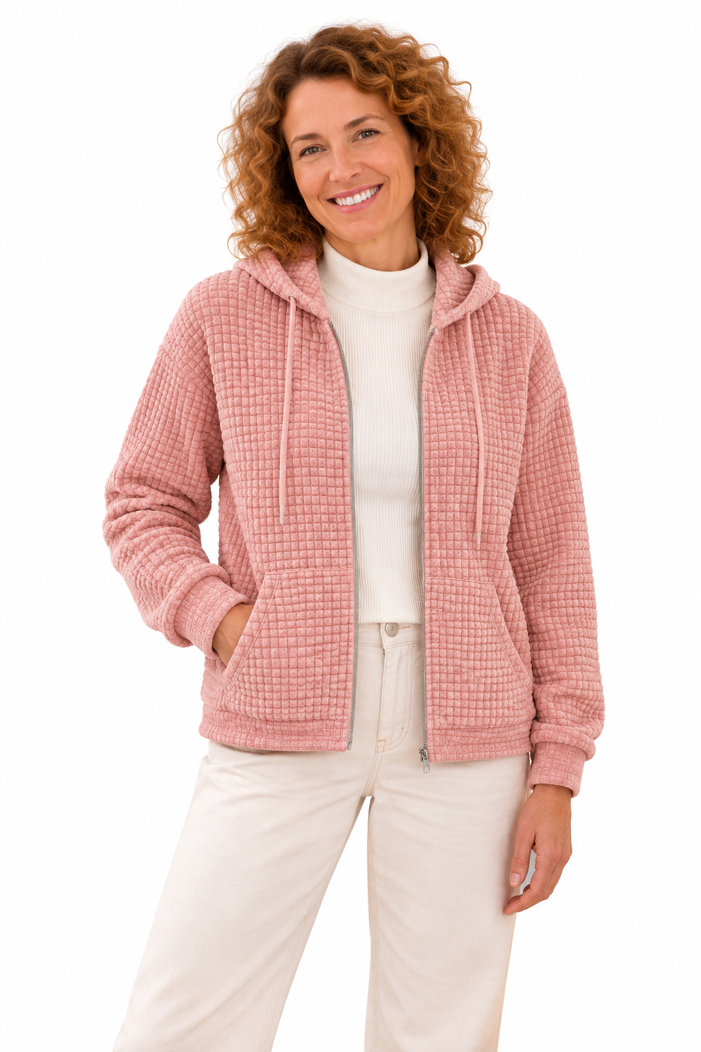 Femke – Damesvest met Capuchon en Ritssluiting