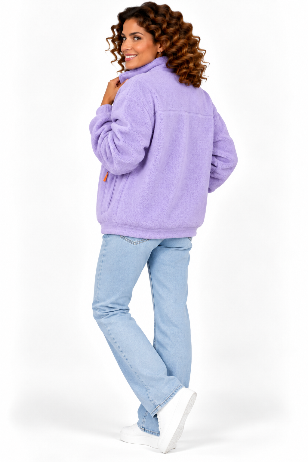 Noor – Zacht Fleecevest met Hoge Kraag