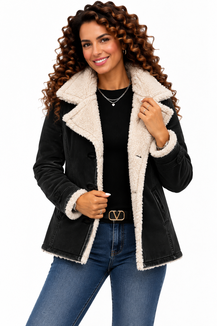 Noor – Elegante Jas met Teddyvoering