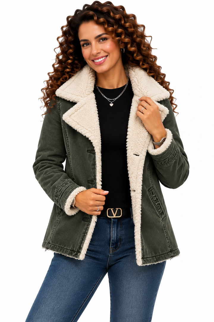 Noor – Elegante Jas met Teddyvoering