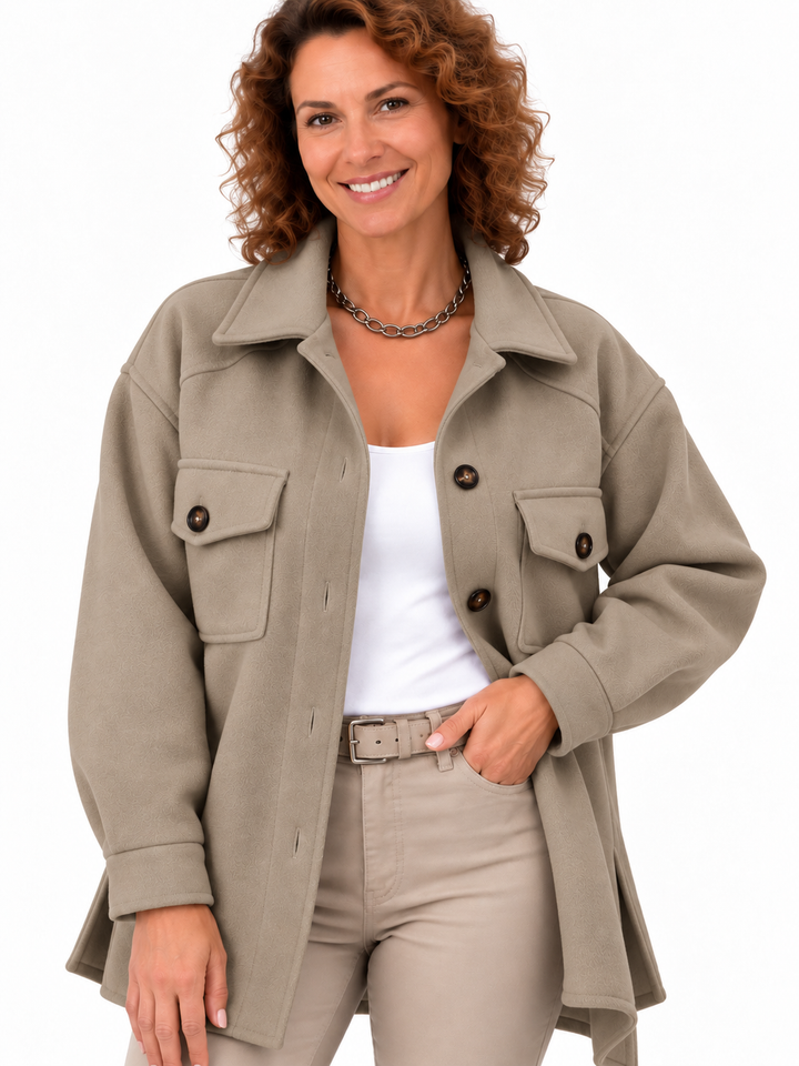 Noor – Elegante Overshirt met Borstzakken