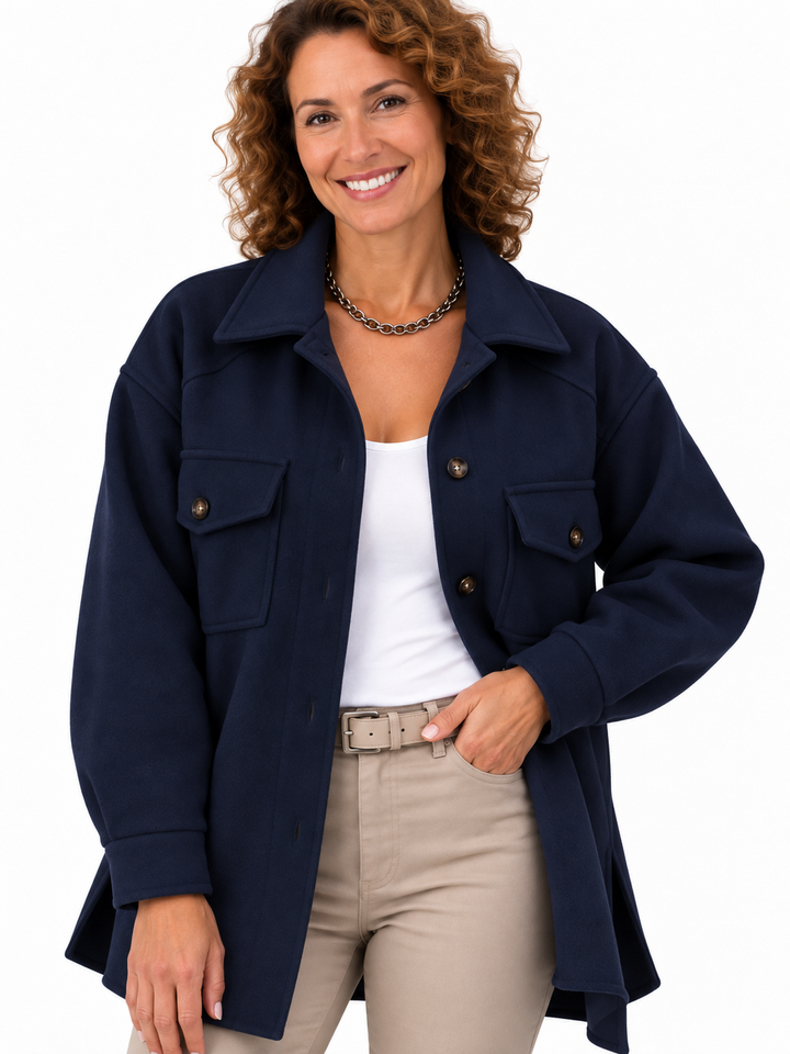Noor – Elegante Overshirt met Borstzakken