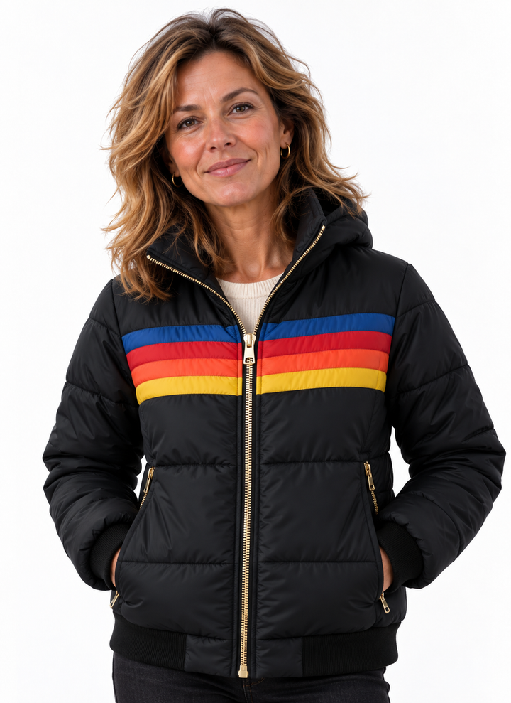 Sophie – Gewatteerd Bomberjack met Capuchon