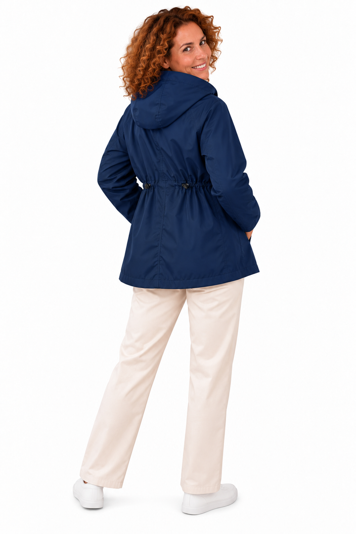 Mila – Damesjas met Capuchon en Verstelbare Taille