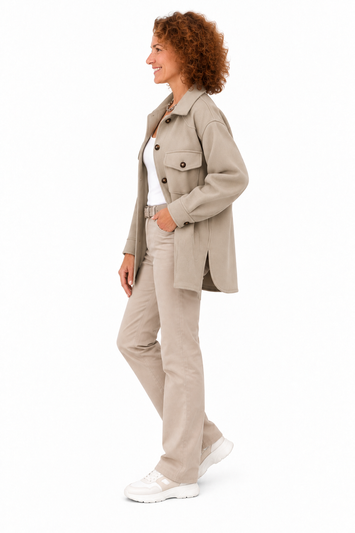 Noor – Elegante Overshirt met Borstzakken