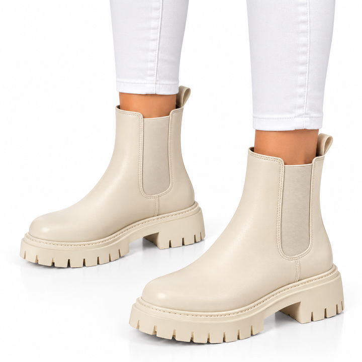 Sanne – Stoere Chelsea Boots met Chunky Zool