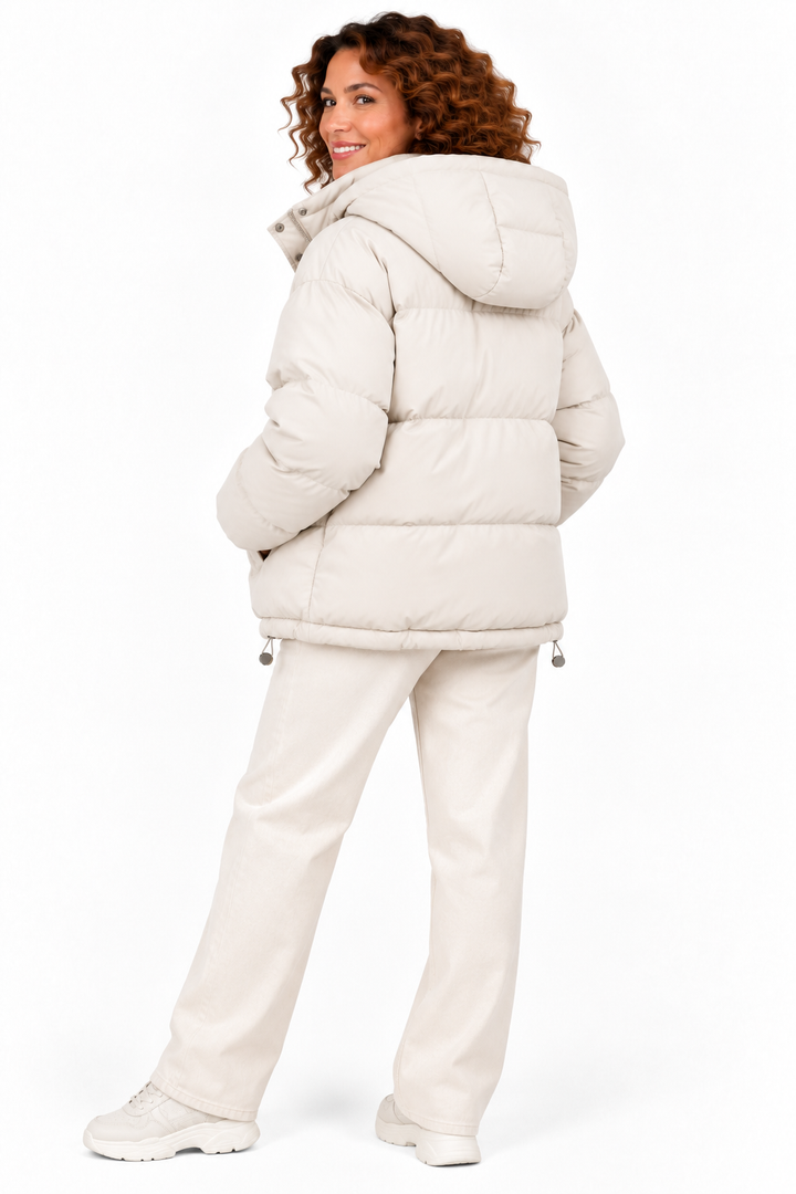 Sophie – Gewatteerde Winterjas met Capuchon