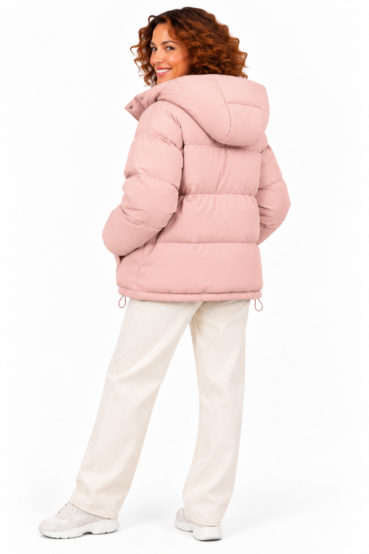 Sophie – Gewatteerde Winterjas met Capuchon