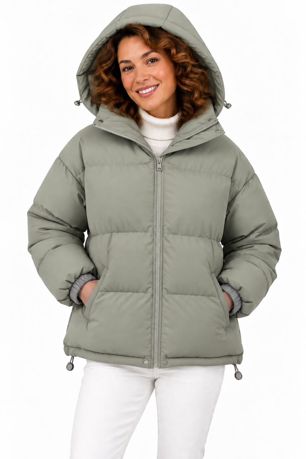 Sophie – Gewatteerde Winterjas met Capuchon