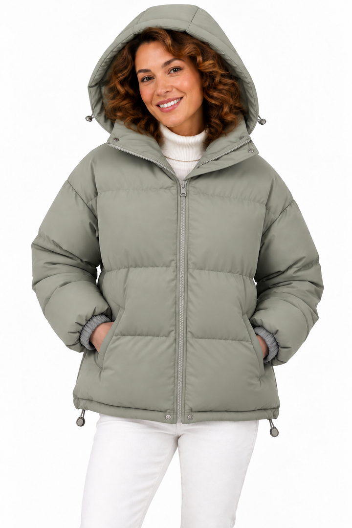 Sophie – Gewatteerde Winterjas met Capuchon