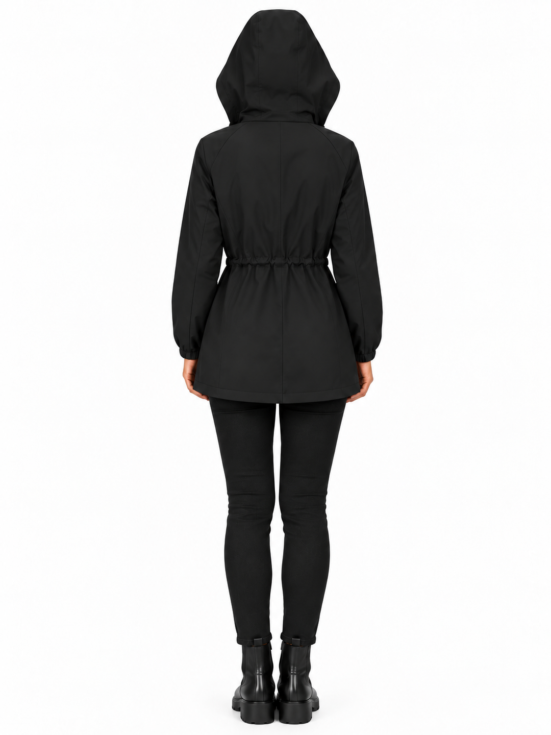 Mila – Elegante Jas met Capuchon en Taillekoord