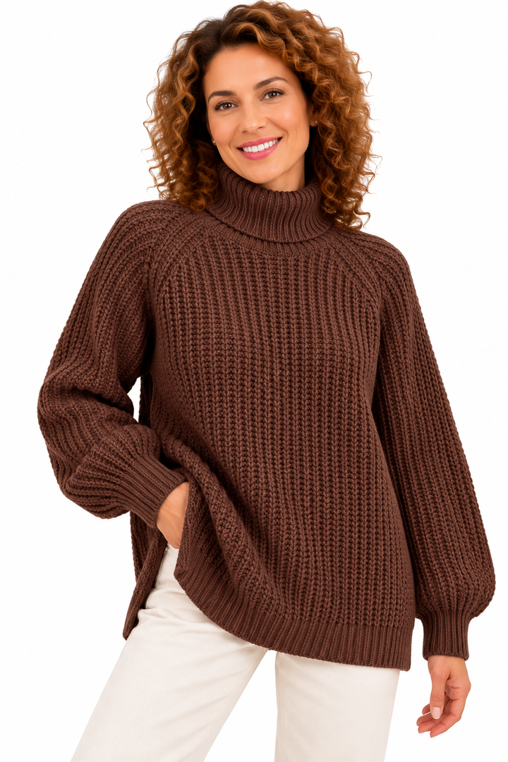 Lotte – Zachte Oversized Gebreide Coltrui