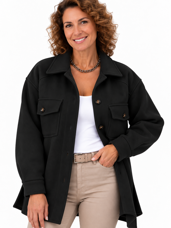 Noor – Elegante Overshirt met Borstzakken