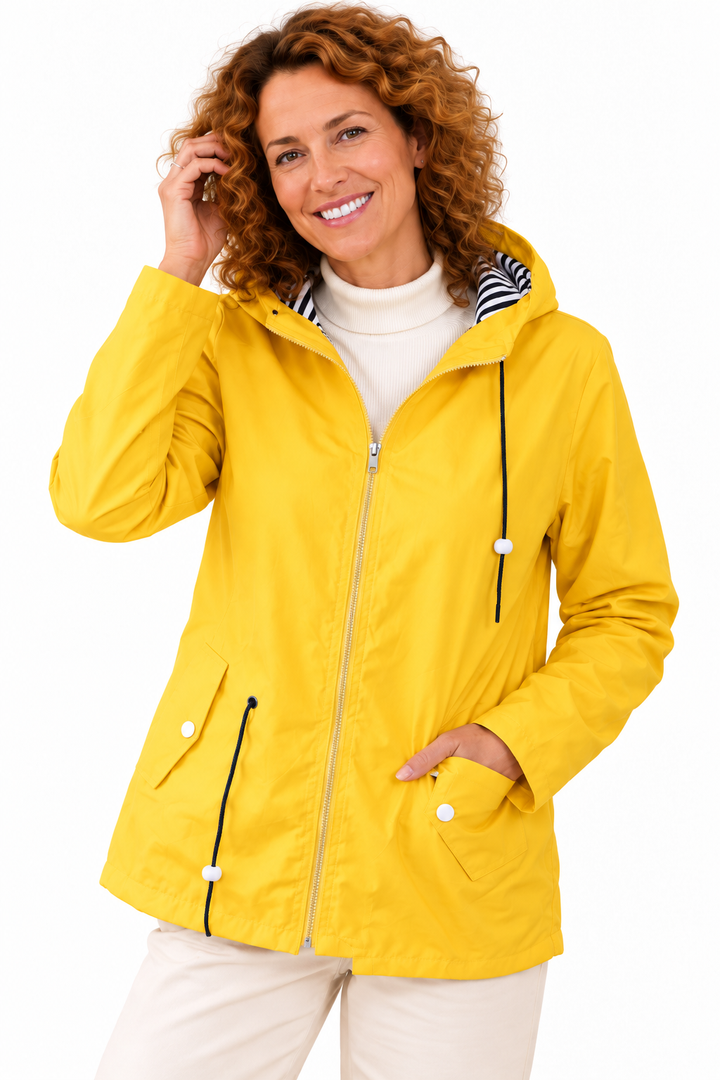 Mila – Regenjas met Capuchon en Ritssluiting