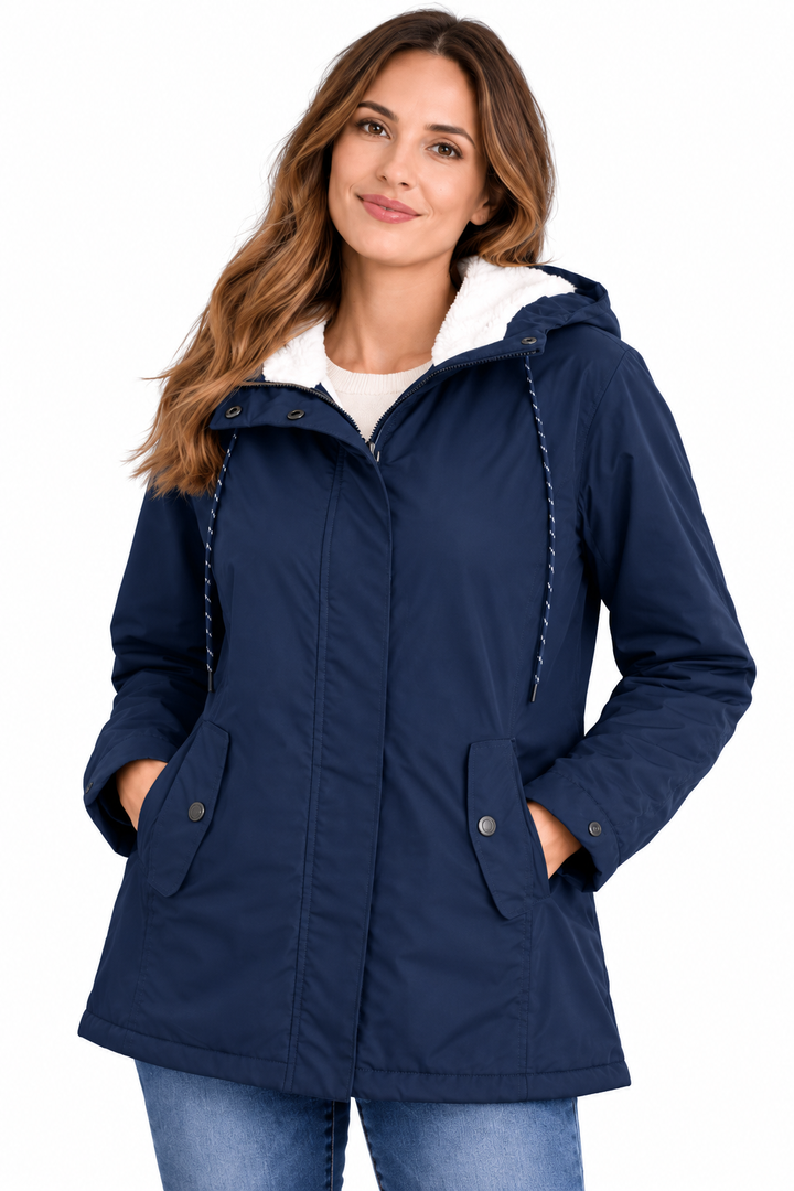 Sophie – Warme Parka met Capuchon en Teddyvoering