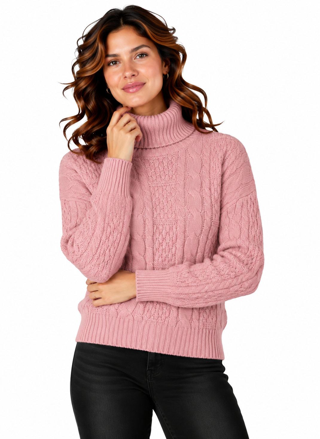 Lotte – Elegante Kabeltrui met Ritssluiting