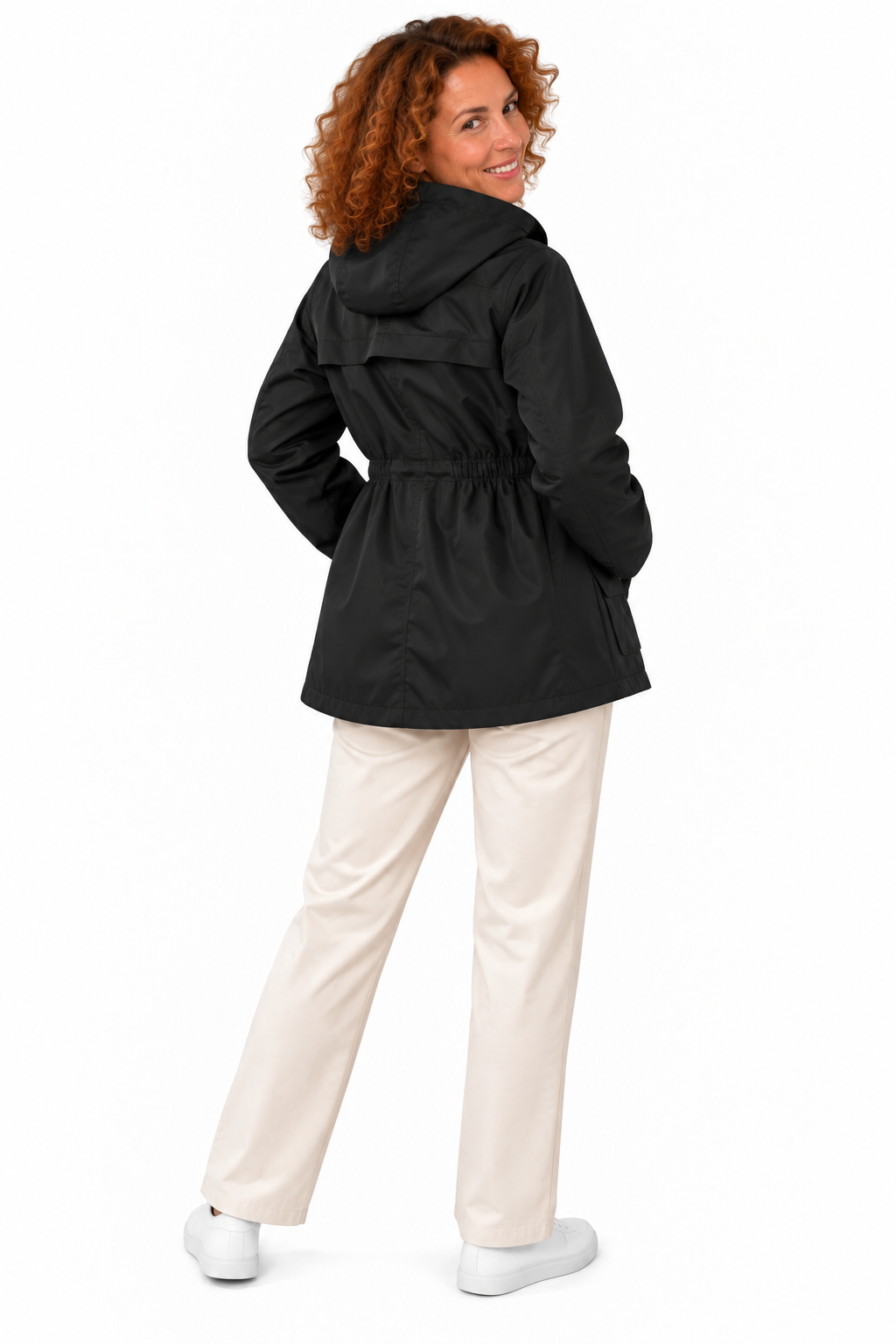 Mila – Elegante Jas met Capuchon en Getailleerde Pasvorm