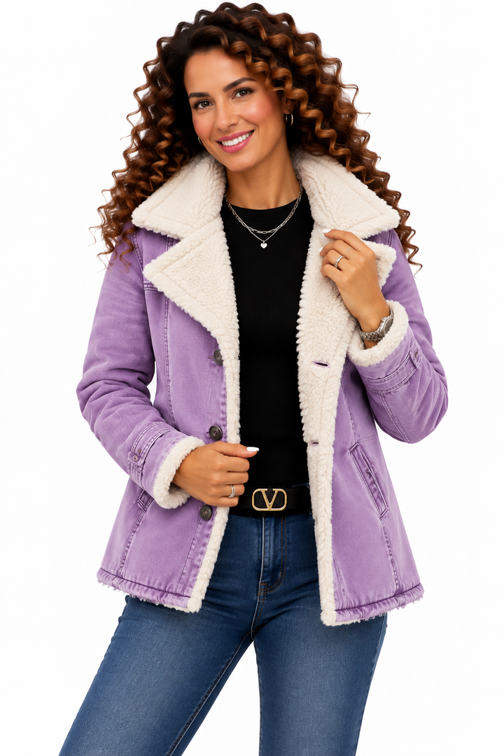 Noor – Elegante Jas met Teddyvoering