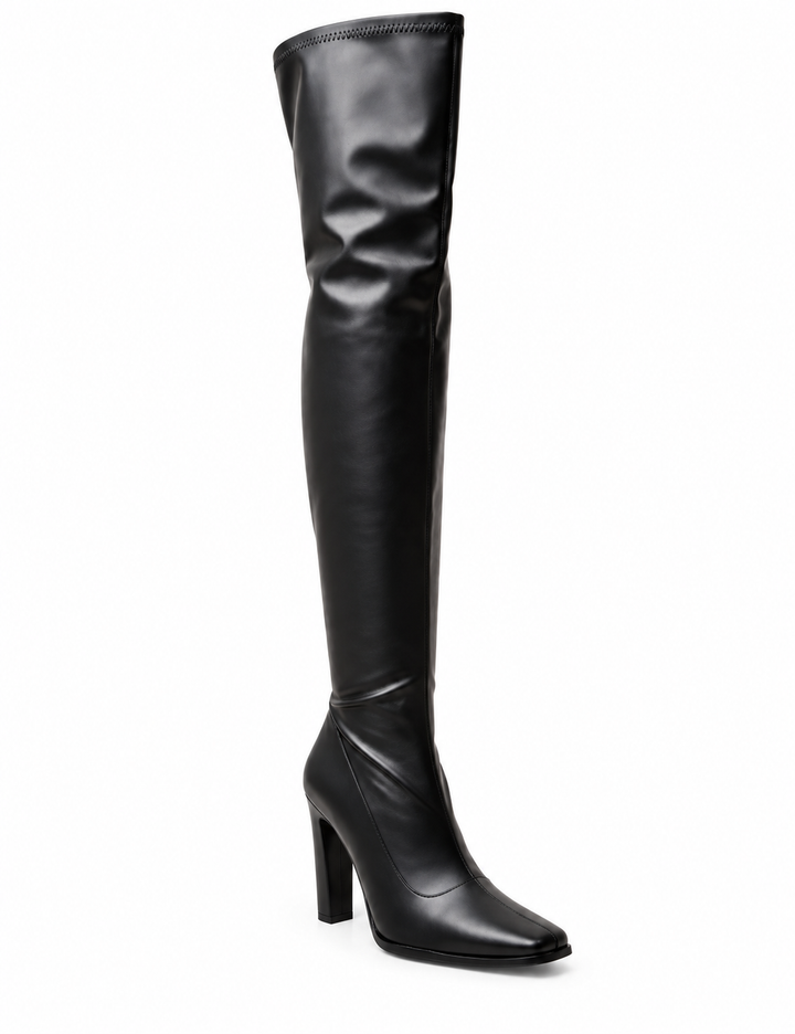 Sanne – Elegante Overknee Laarzen met Hoge Hak