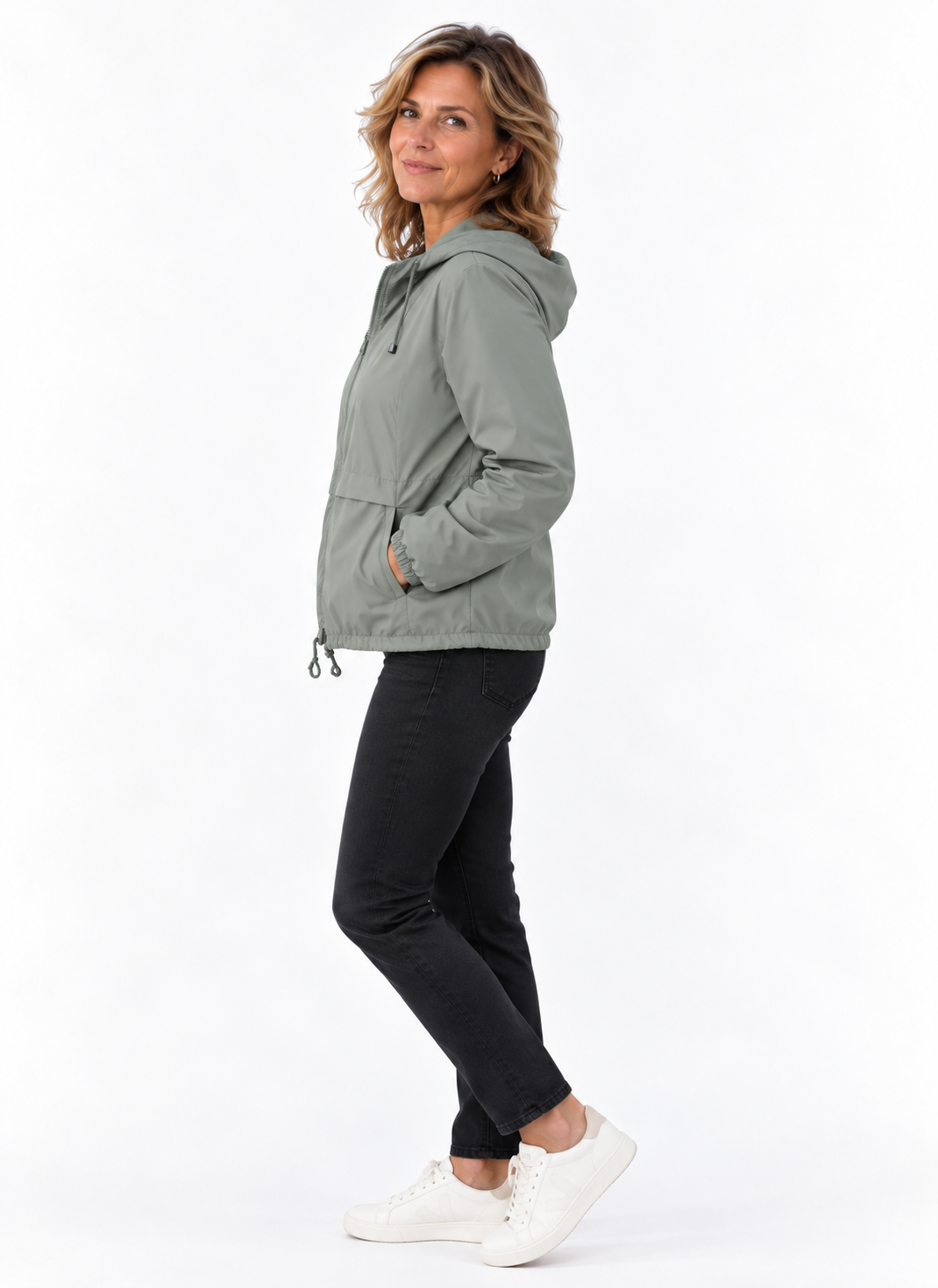 Mila – Casual Jas met Capuchon en Ritssluiting
