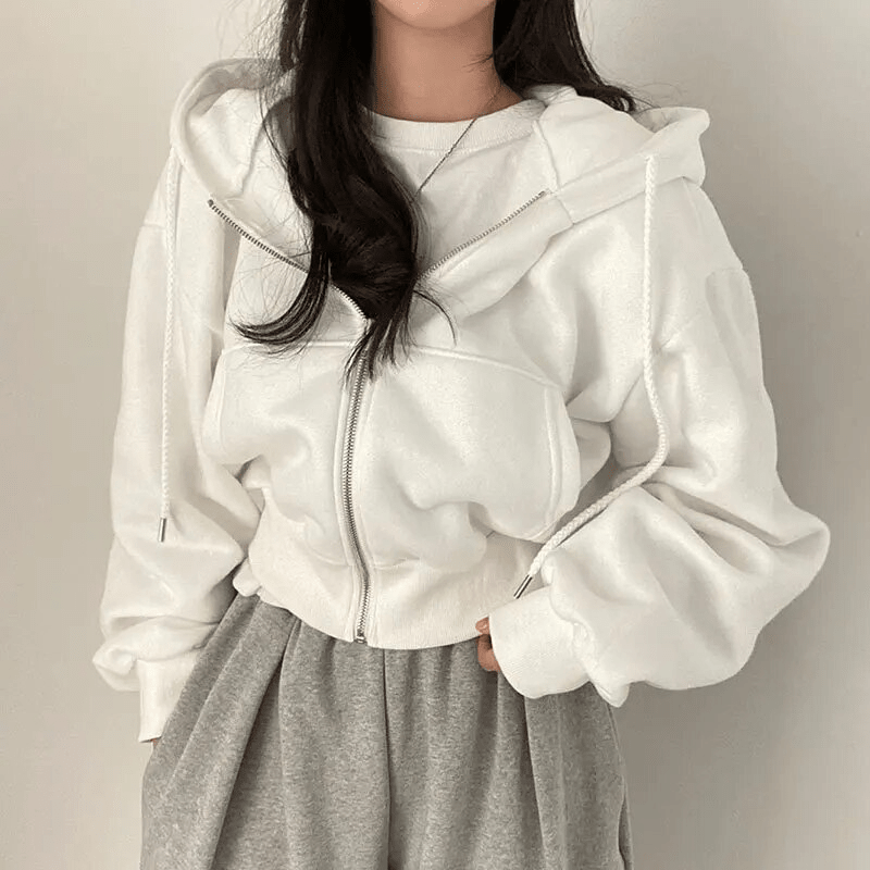 Hoodie Jurk Dames Oversized Capuchon Fleece – Casual | Miss Madera