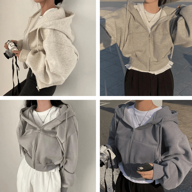 Hoodie Jurk Dames Oversized Capuchon Fleece – Casual | Miss Madera