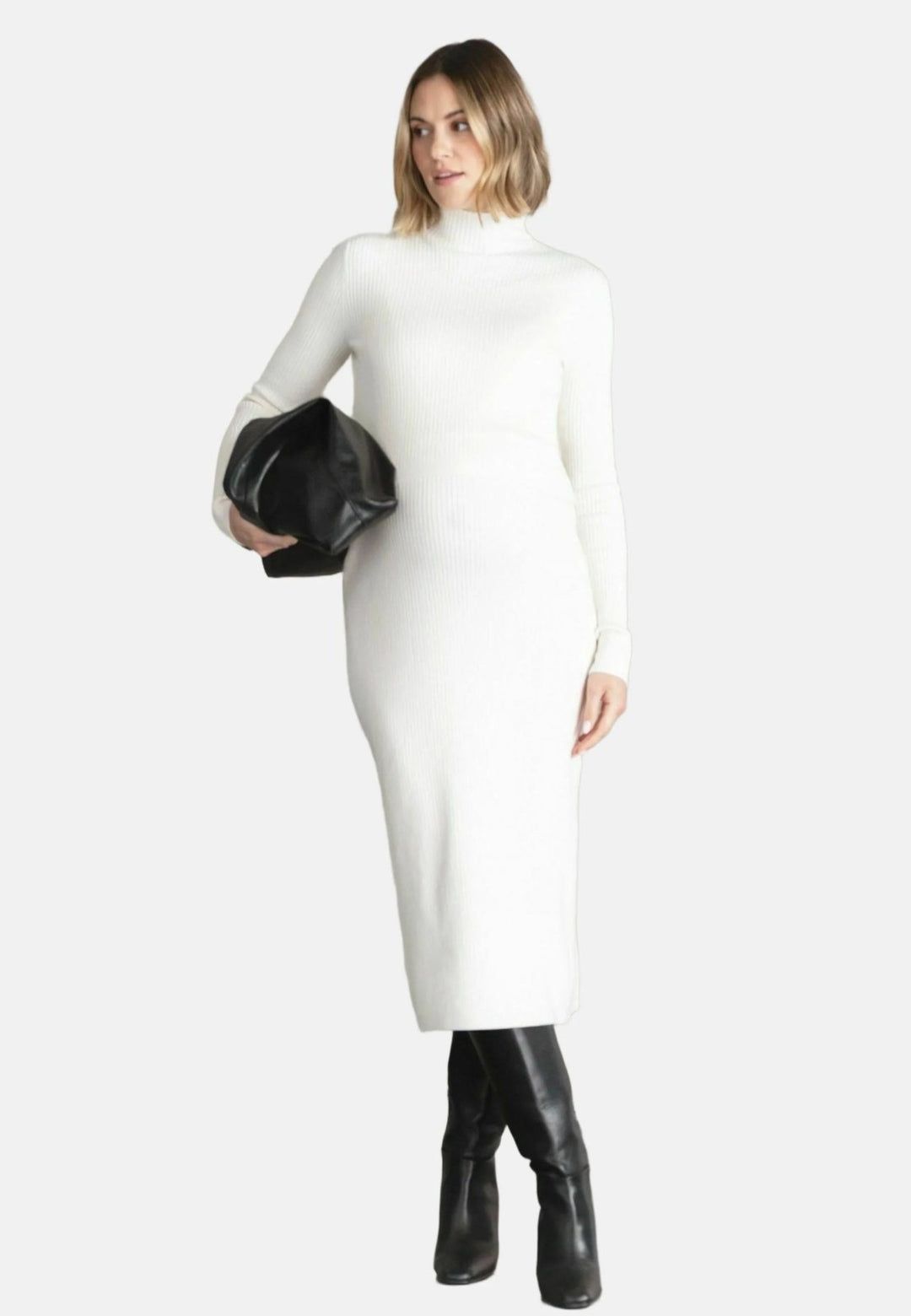 Jurk Dames Maxi Lange Mouwen Overslag - Viscose