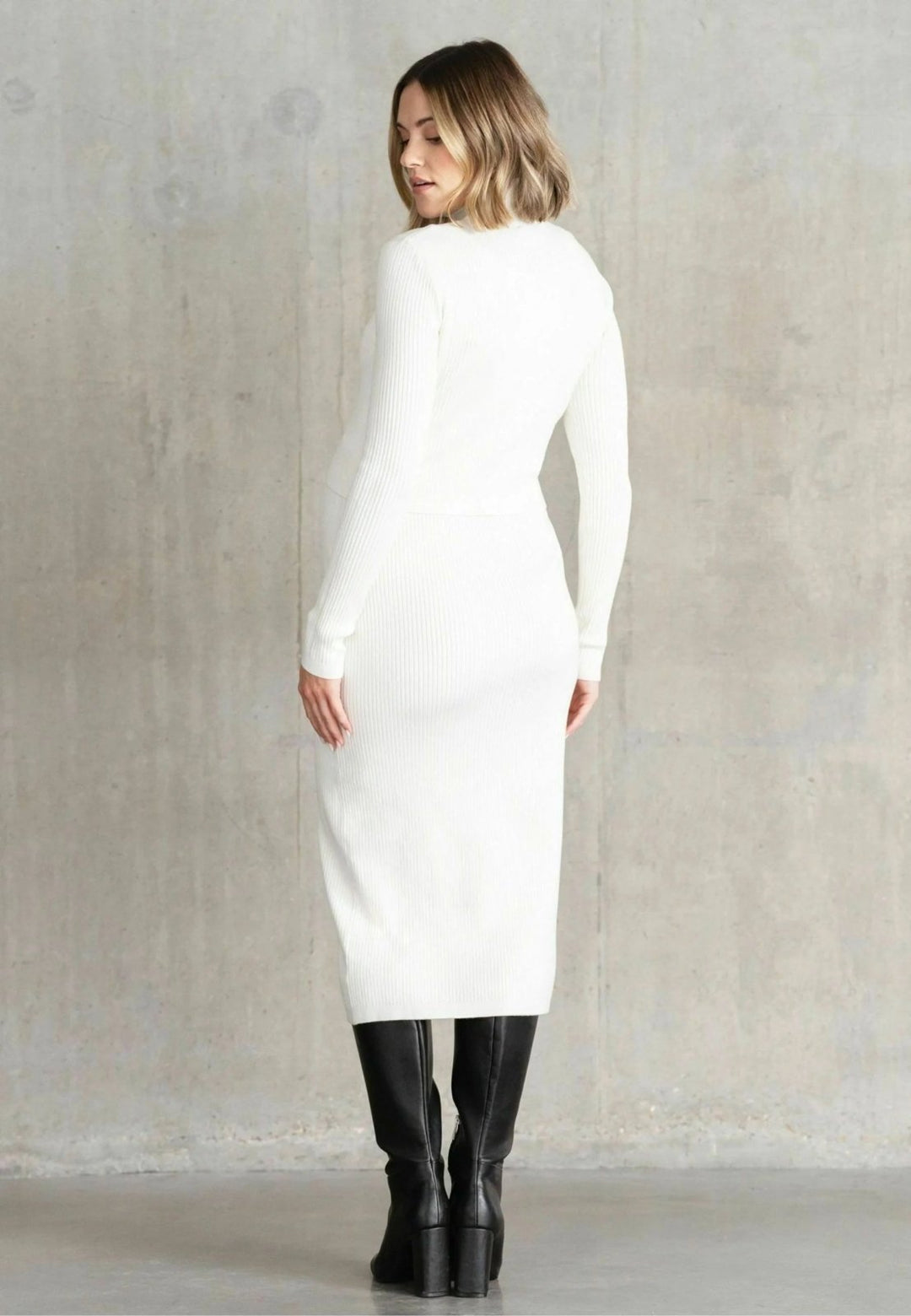 Jurk Dames Maxi Lange Mouwen Overslag - Viscose