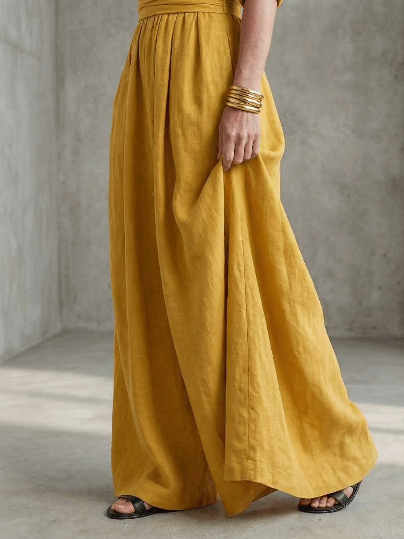 Jurk Dames Maxi Wikkel V-hals - Viscose