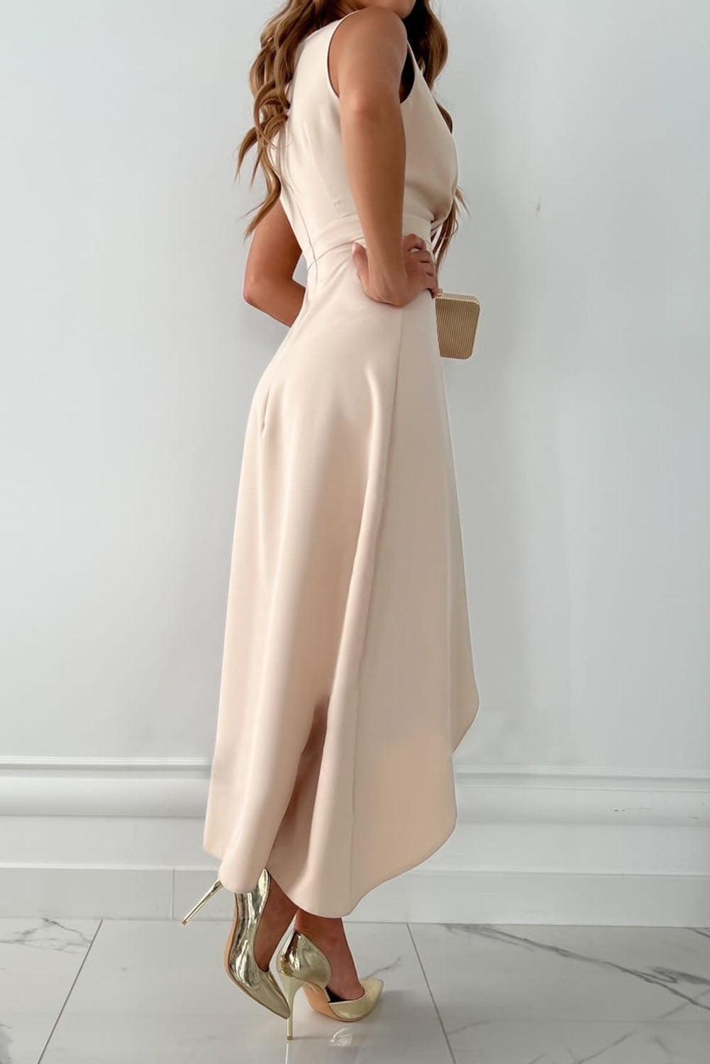 Jurk Dames Wrap V-hals Elegant - Viscose