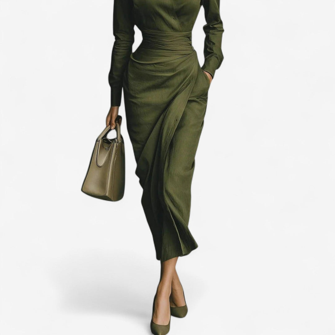 Wikkeljurk Dames Midi - Viscose