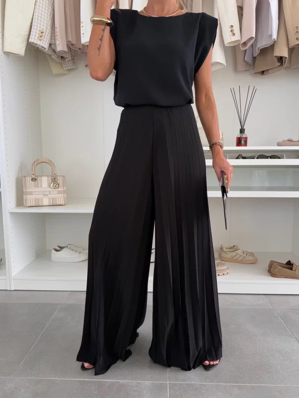 Elegant Plissé Ensemble