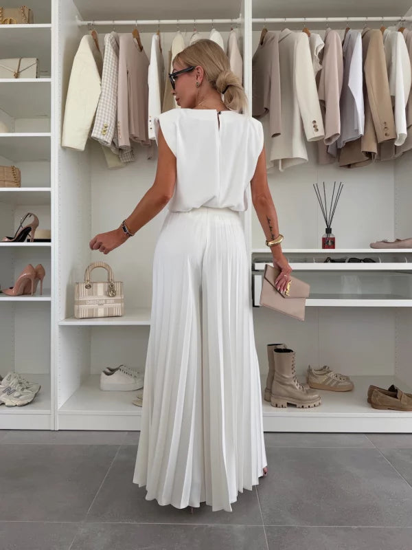 Elegant Plissé Ensemble