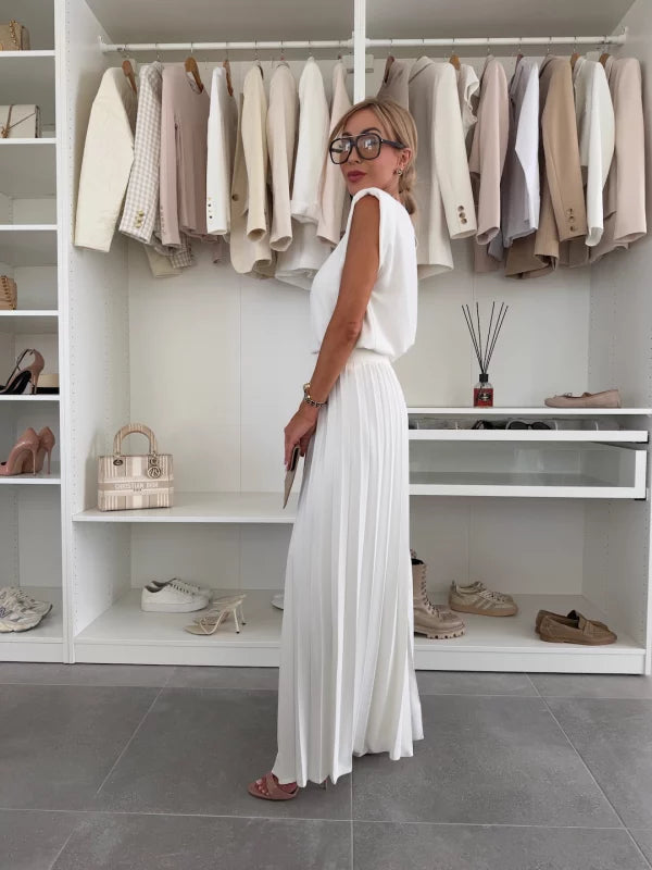 Elegant Plissé Ensemble