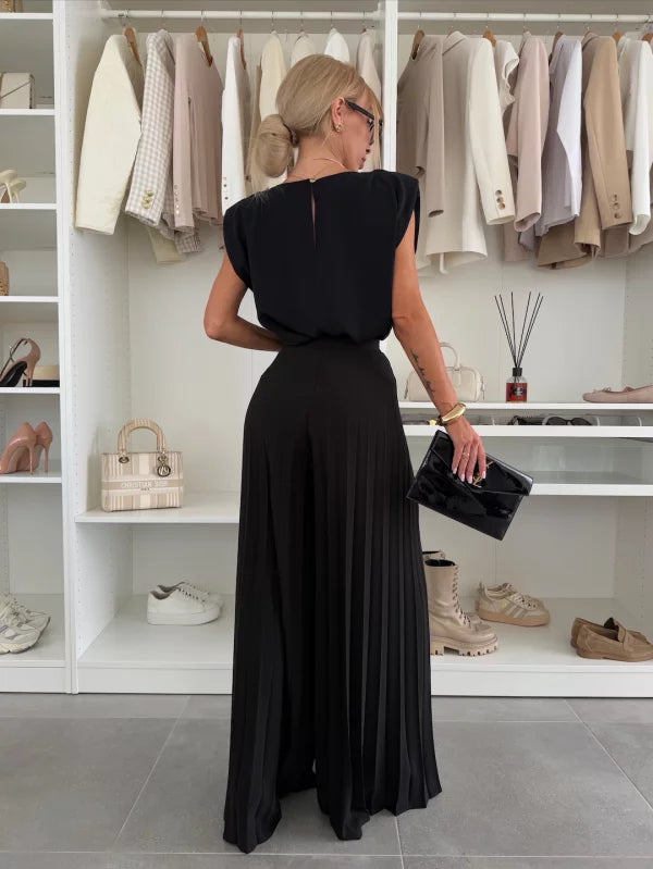 Elegant Plissé Ensemble