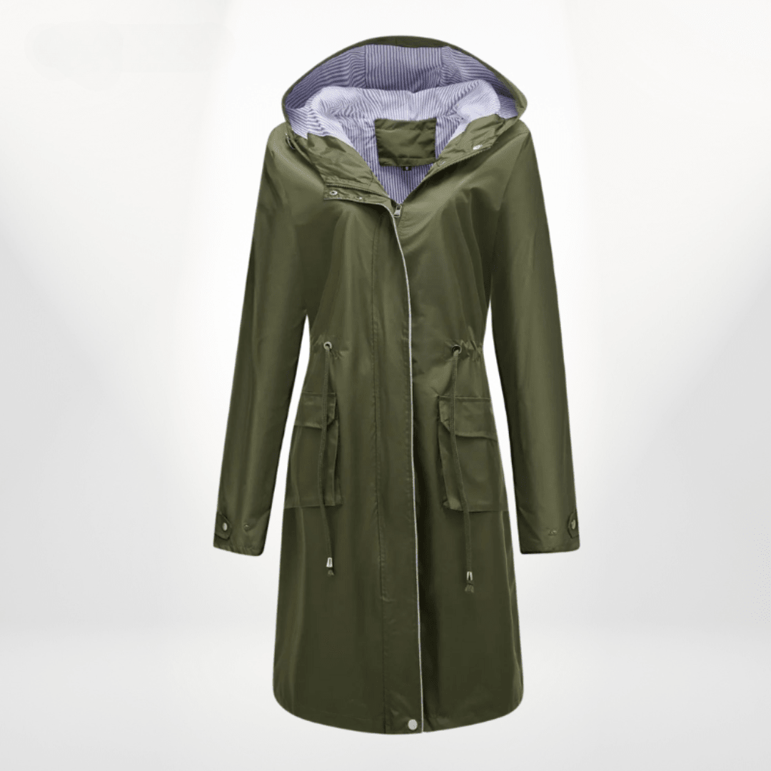 Trenchcoat Dames Oversized Denim Dubbelrijig – Najaar | Miss Madera