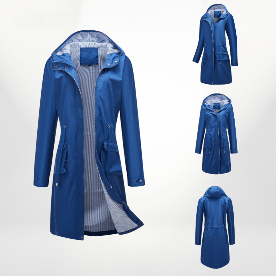 Trenchcoat Dames Oversized Denim Dubbelrijig – Najaar | Miss Madera